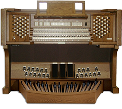 Viscount organ with stops and pedals