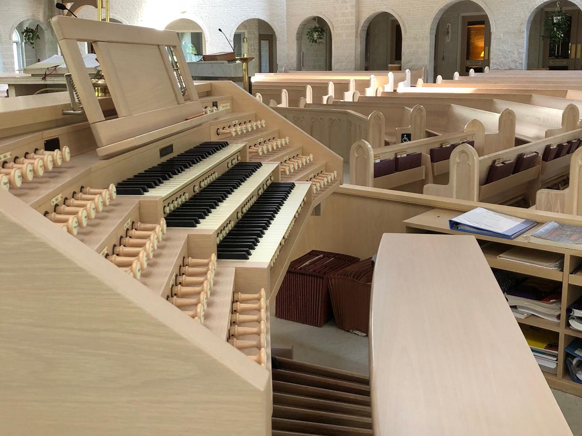 Musical organ in a church